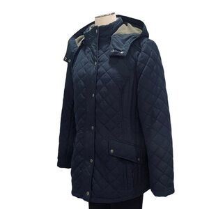 G.H. BASS & CO. Quilted Coat w/ Removable Hood